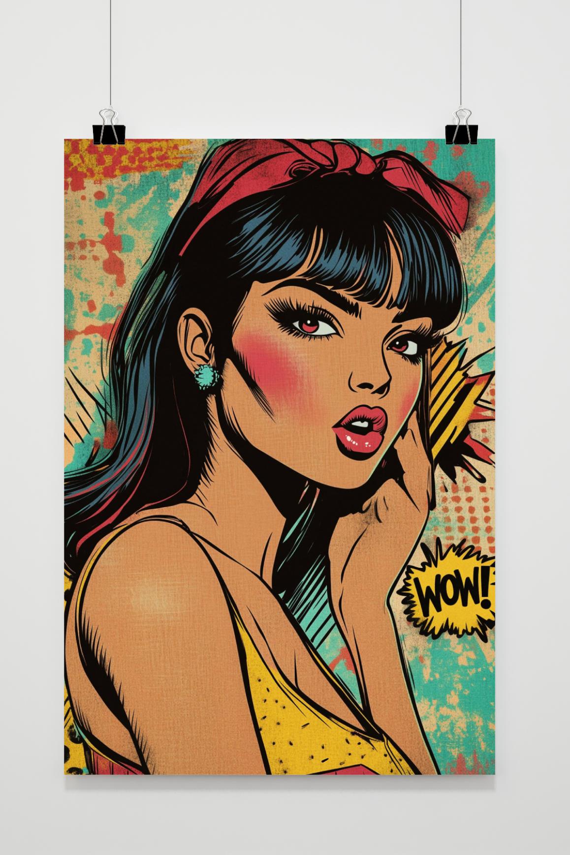 Affiche Femme Comic de 25 Artstreet