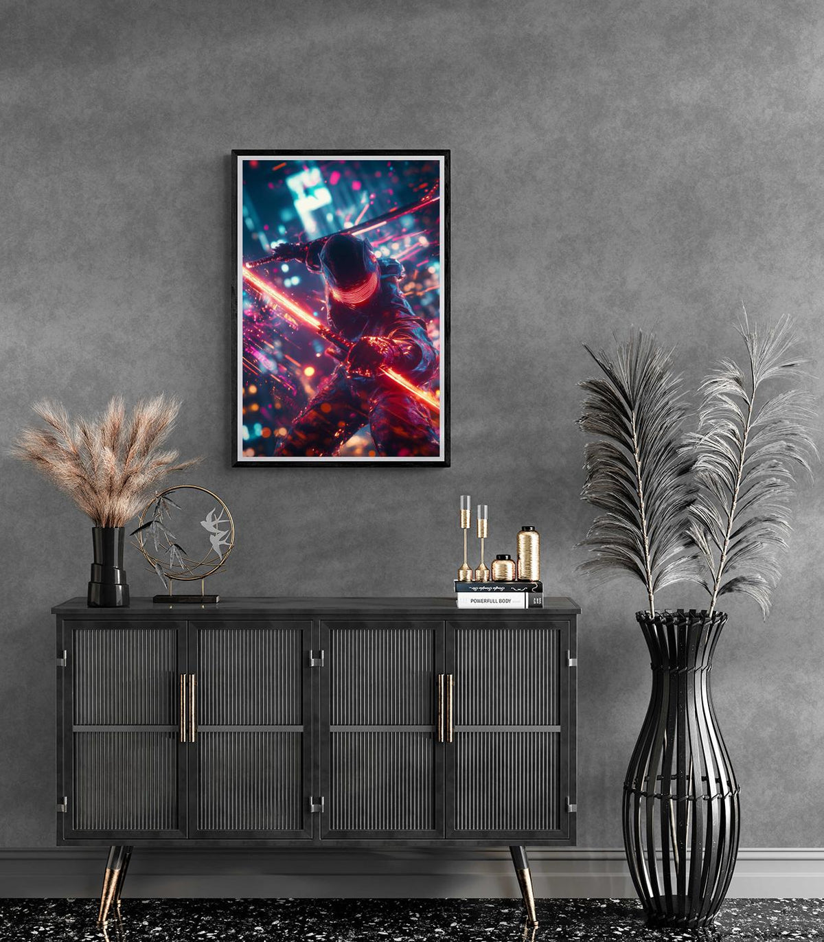 Neon Ninja dans un intérieur