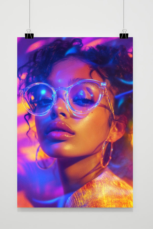 Meisje Bril poster