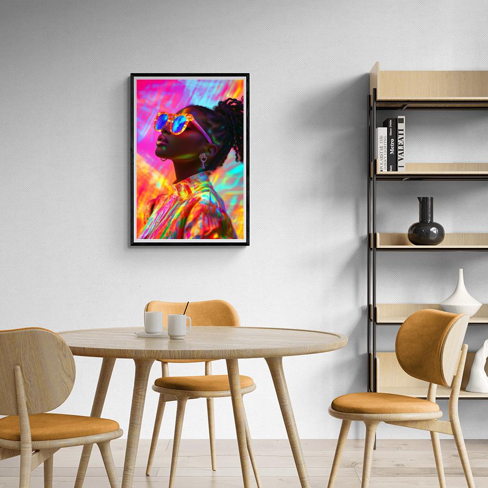 Meisje Kleurrijk dans un intérieur