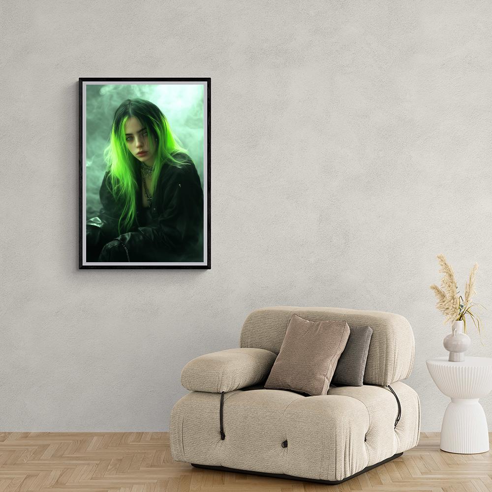 Billie Eilish dans un intérieur