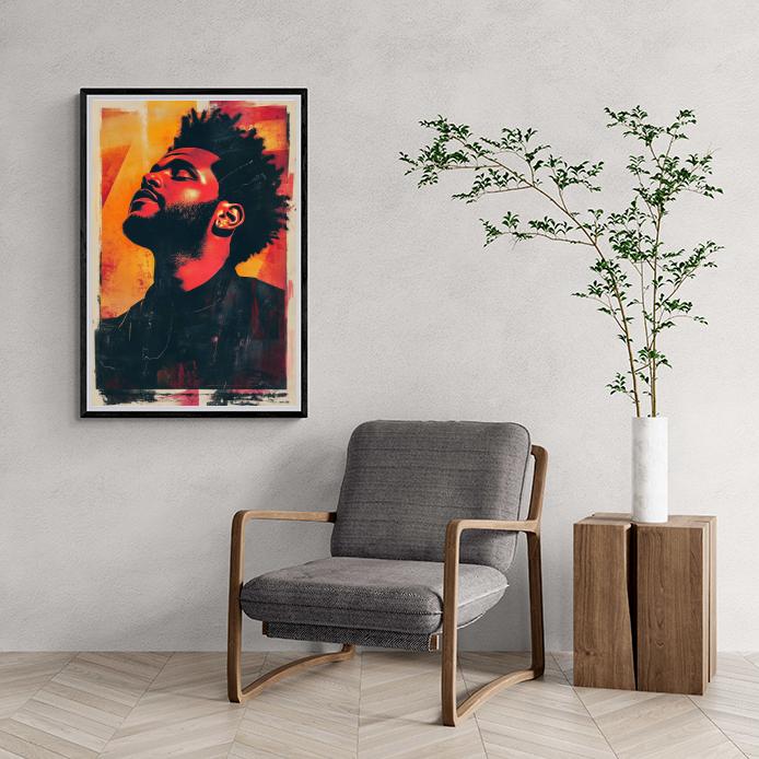 The Weeknd dans un intérieur