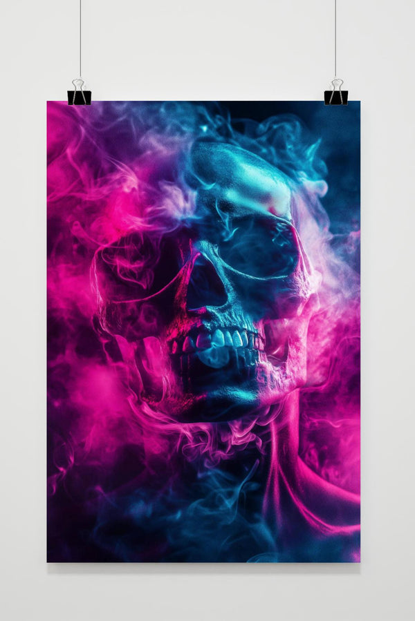 Affiche Crâne Fumant