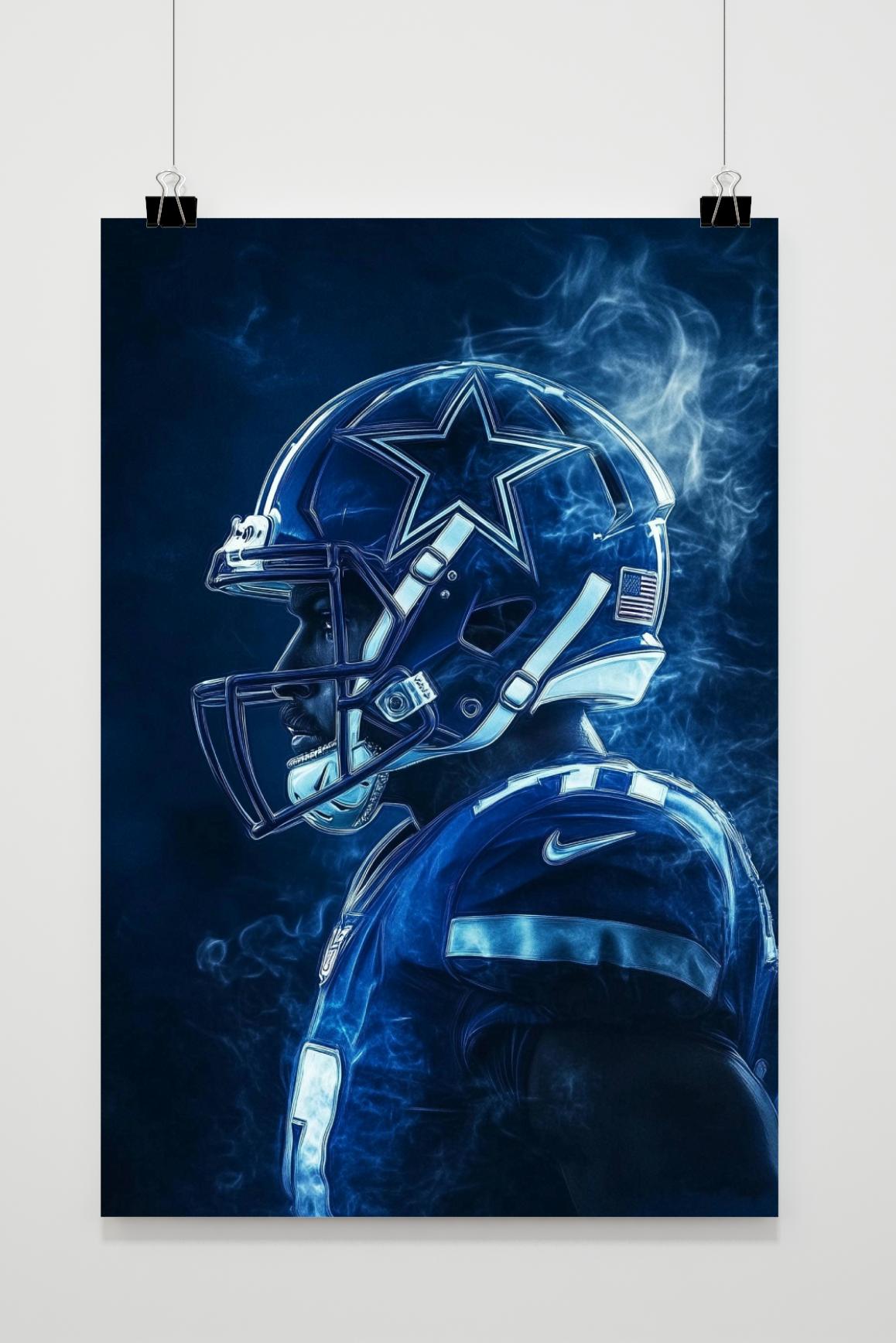 Affiche Football Américain Dallas de 25 Artstreet
