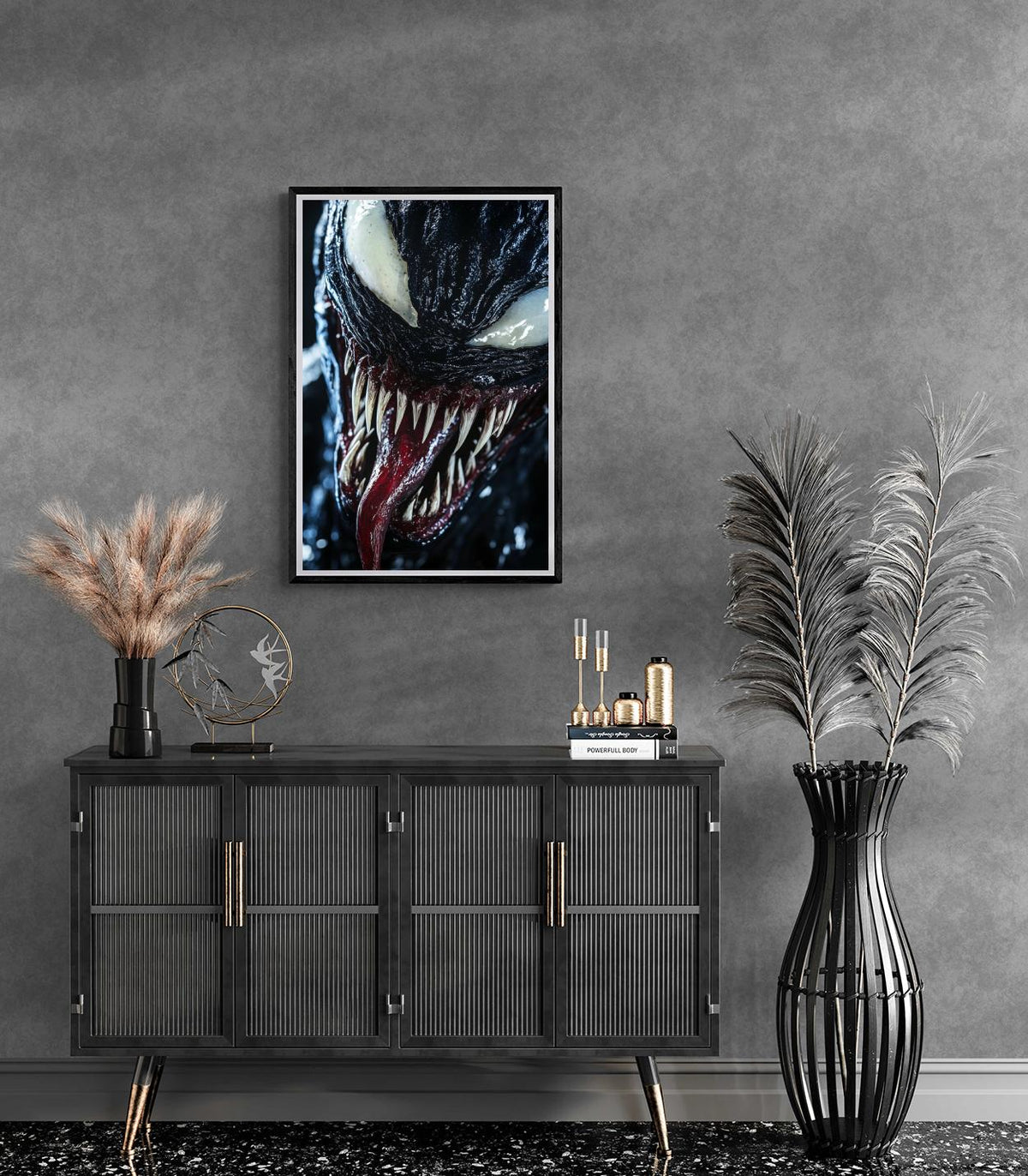 Marvel Venom dans un intérieur