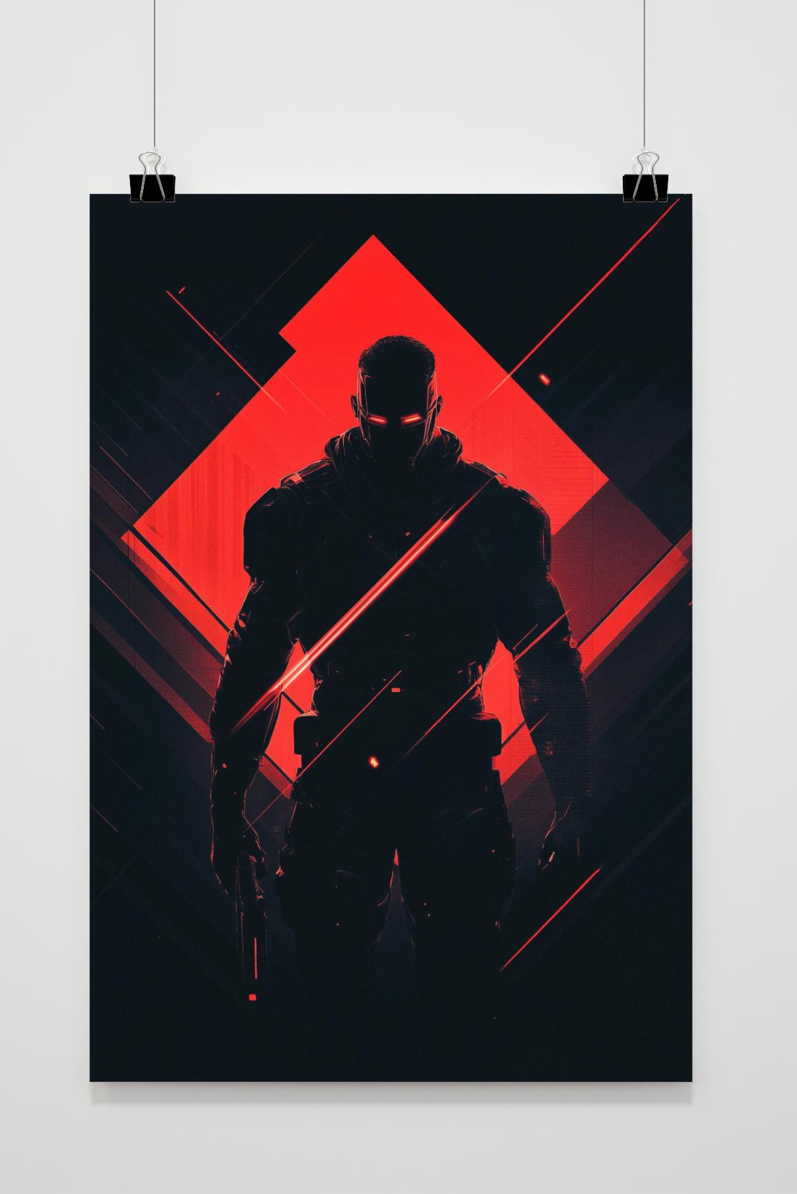 Póster Soldado Sci-Fi de 25 Artstreet