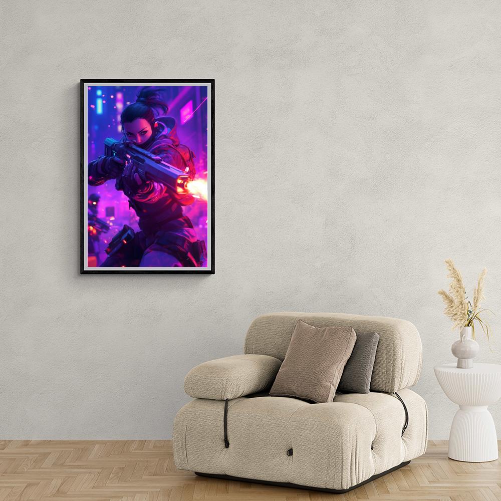 Femme Futuriste dans un intérieur