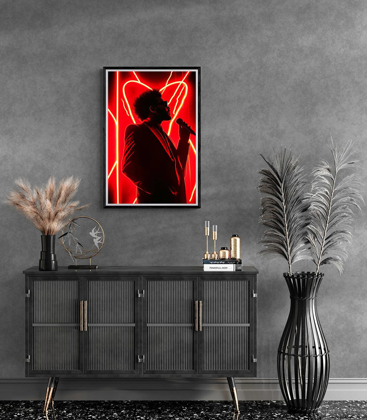 The Weeknd Neon dans un intérieur
