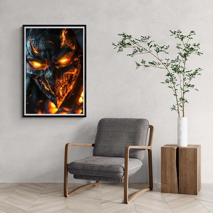 Scorpion Mortal Kombat dans un intérieur