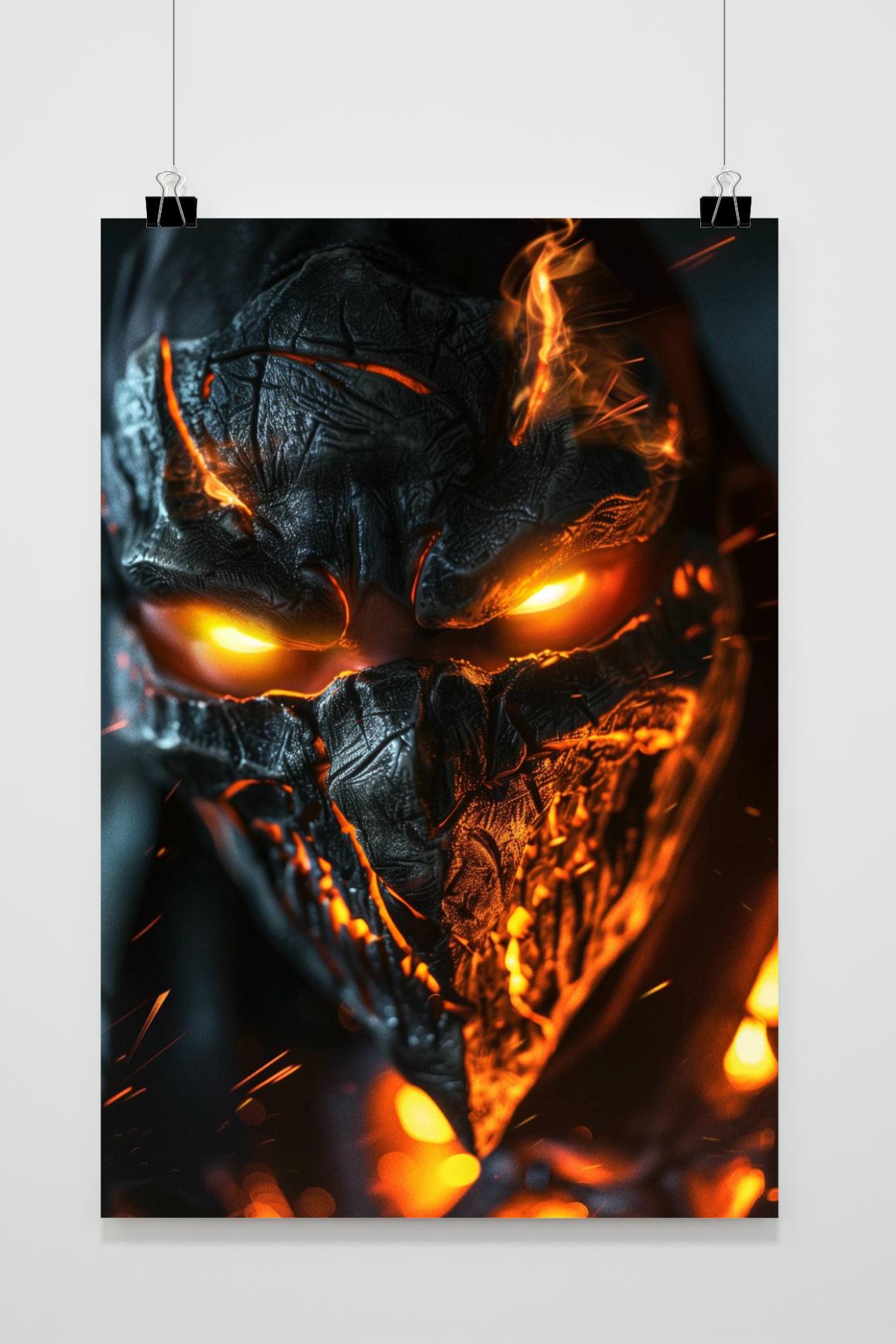 Affiche Scorpion Mortal Kombat de 25 Artstreet