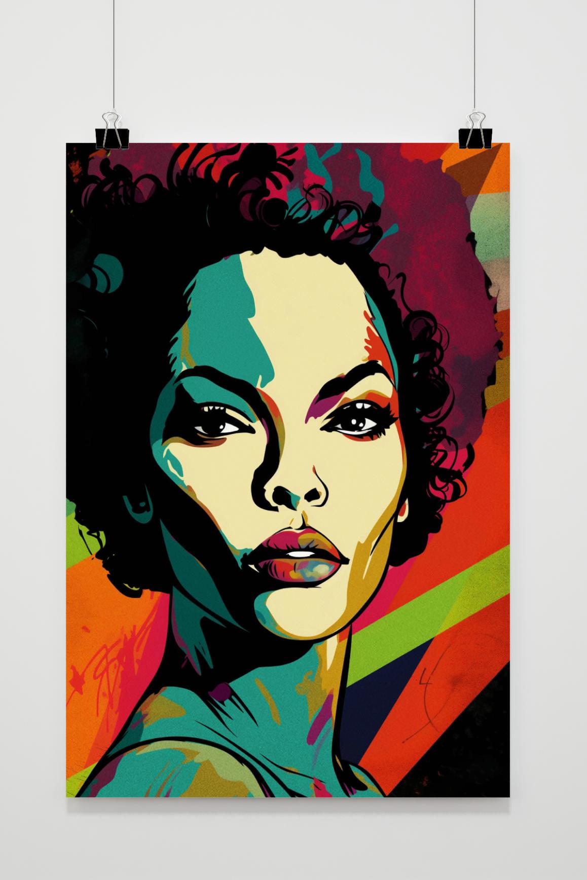 Affiche Femme Pop Art de 25 Artstreet