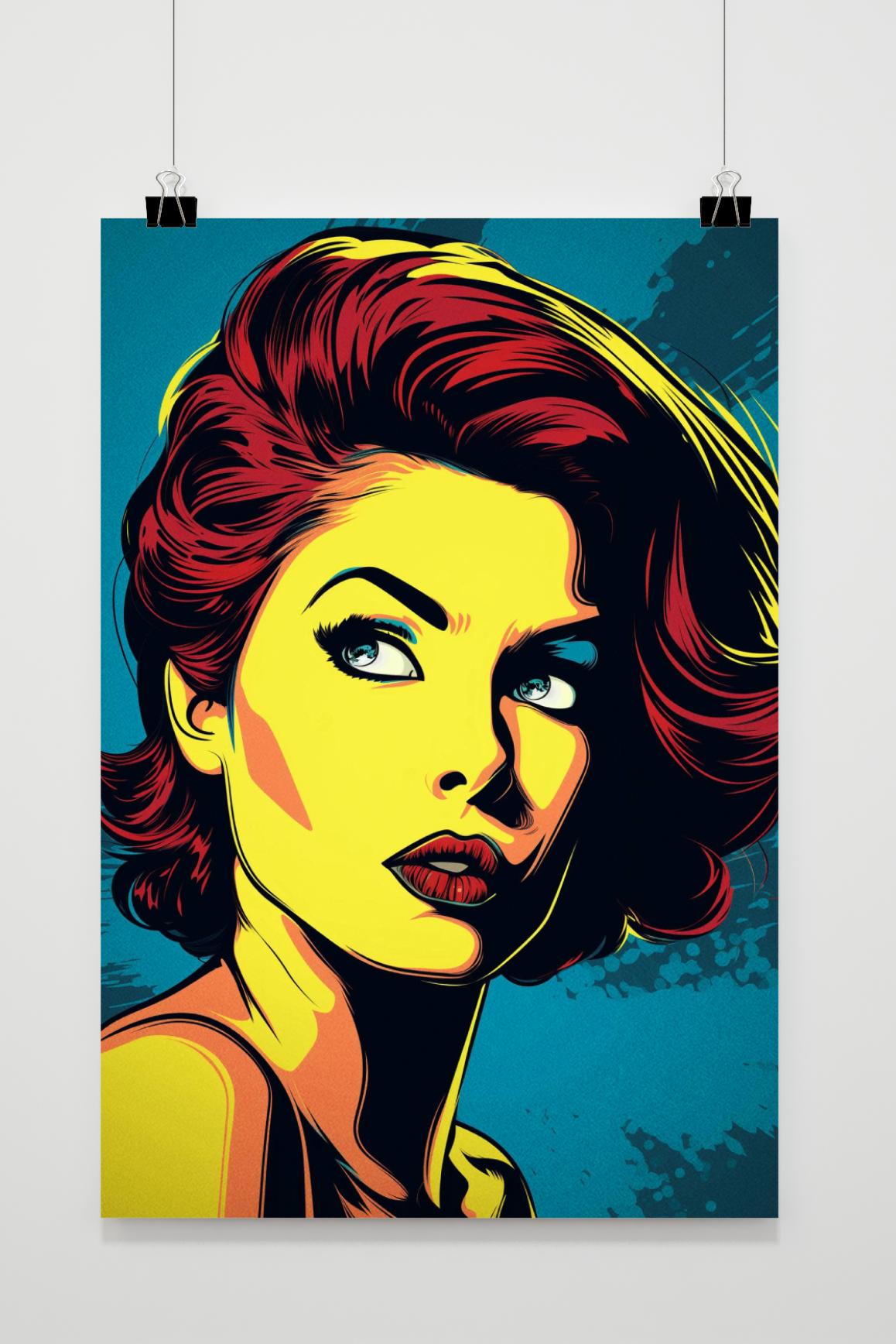Affiche Femme Pop Art de 25 Artstreet