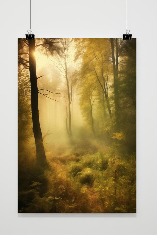 Mistig Bos poster