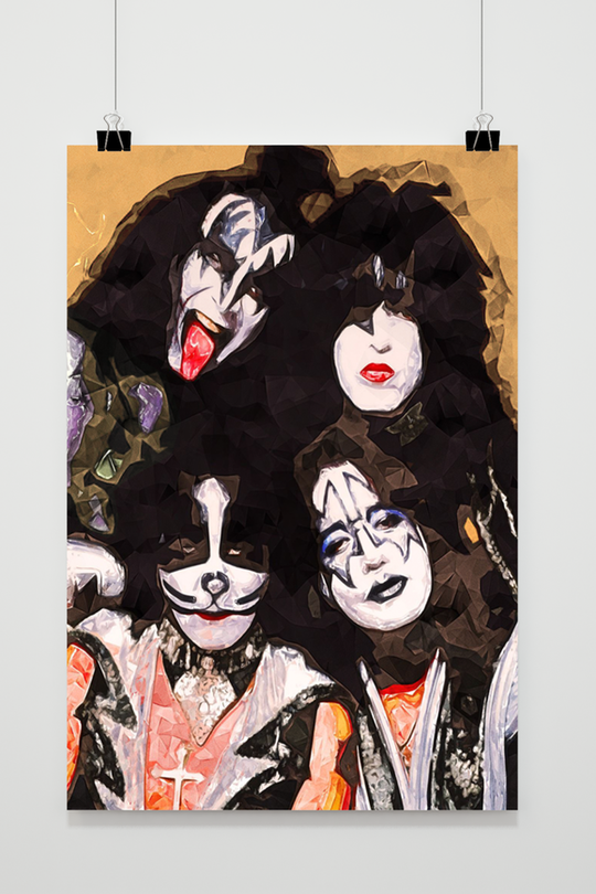 Kiss Poster Goud