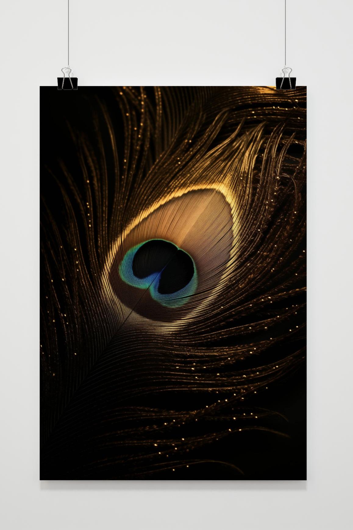 Affiche Plume de Paon de 25 Artstreet