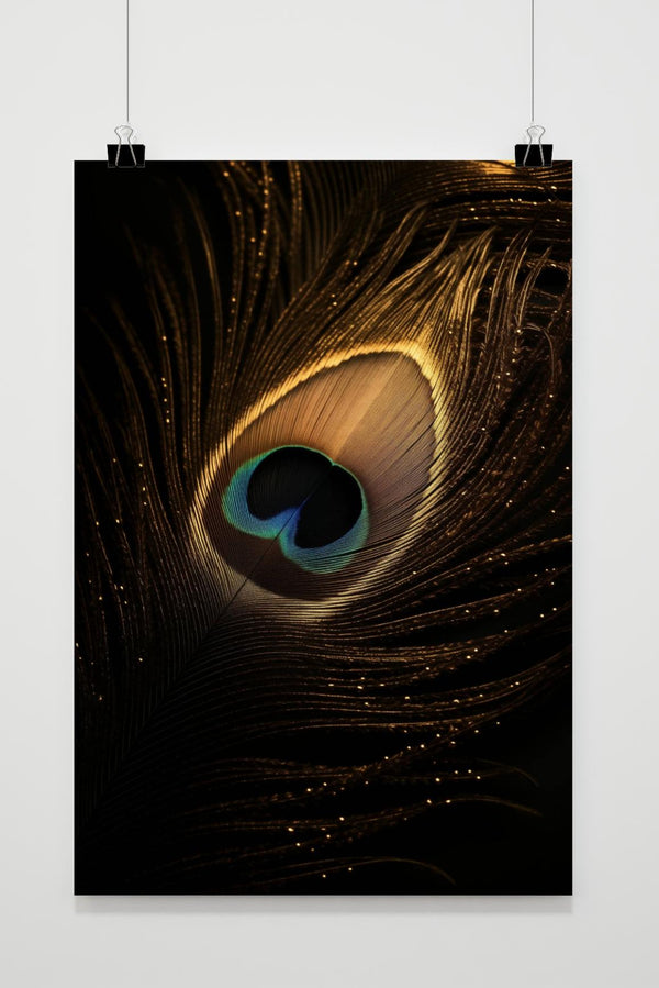 Póster Pluma de Pavo Real