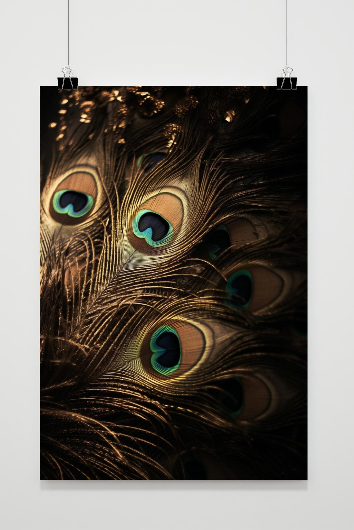 Affiche Plumes de Paon de 25 Artstreet