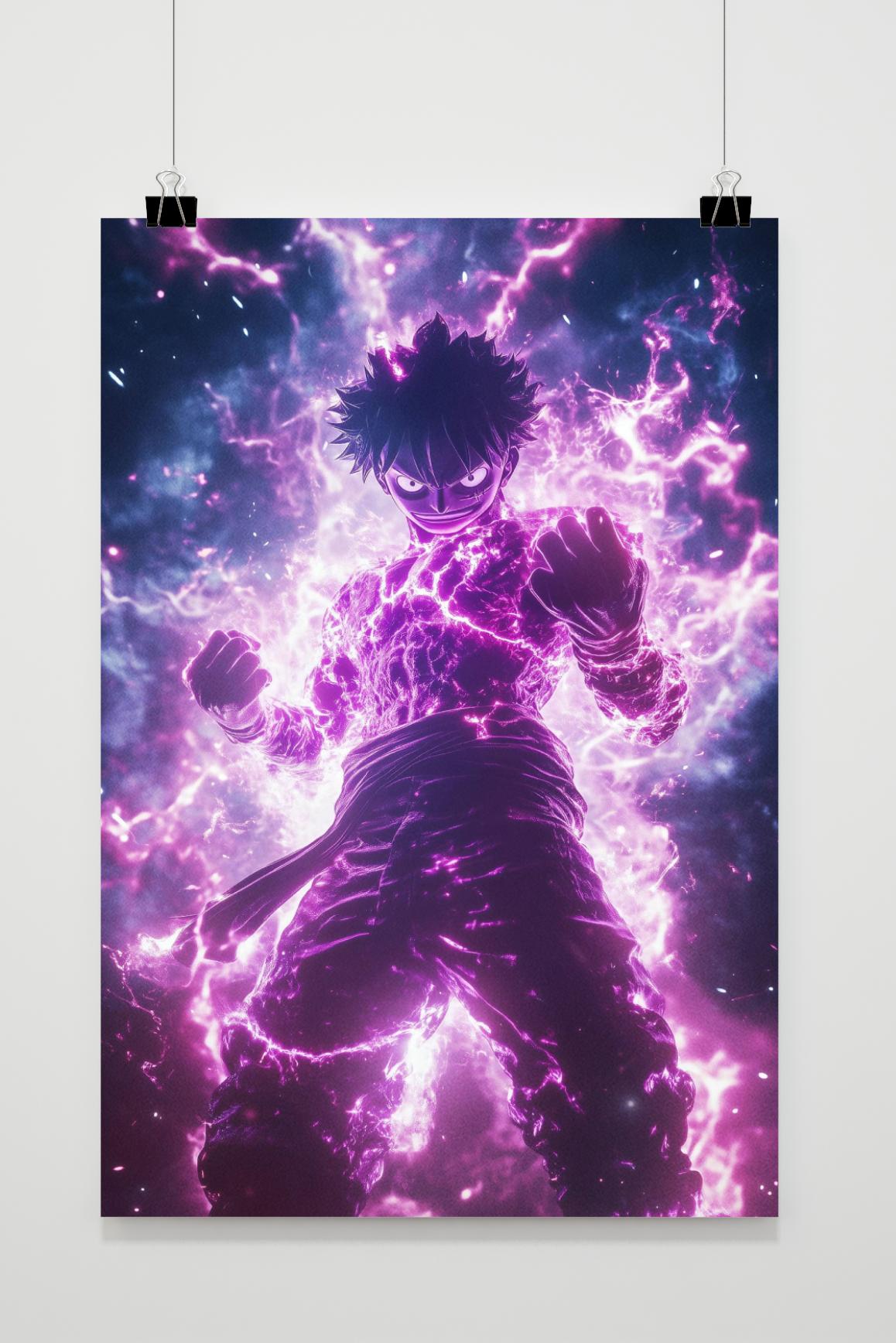 Affiche Luffy Glow One Piece de 25 Artstreet