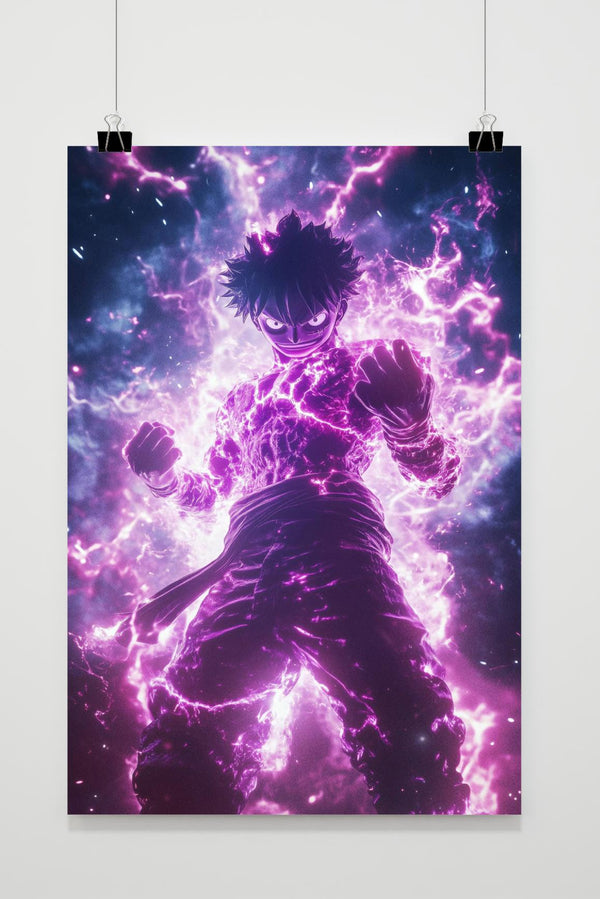 Luffy Glow One Piece poster
