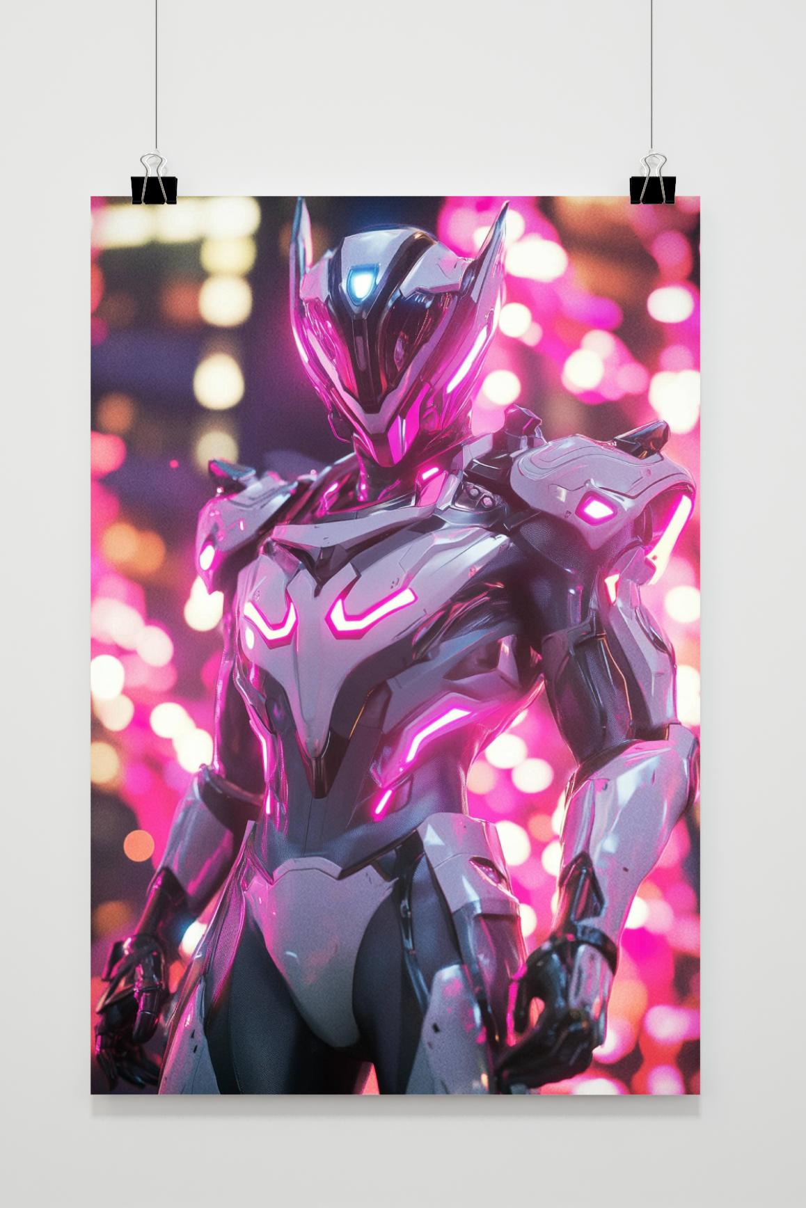 Affiche Robot Rose de 25 Artstreet