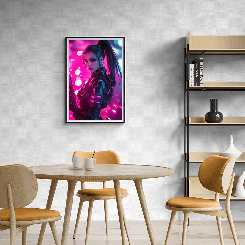 Femme Sci-Fi dans un intérieur