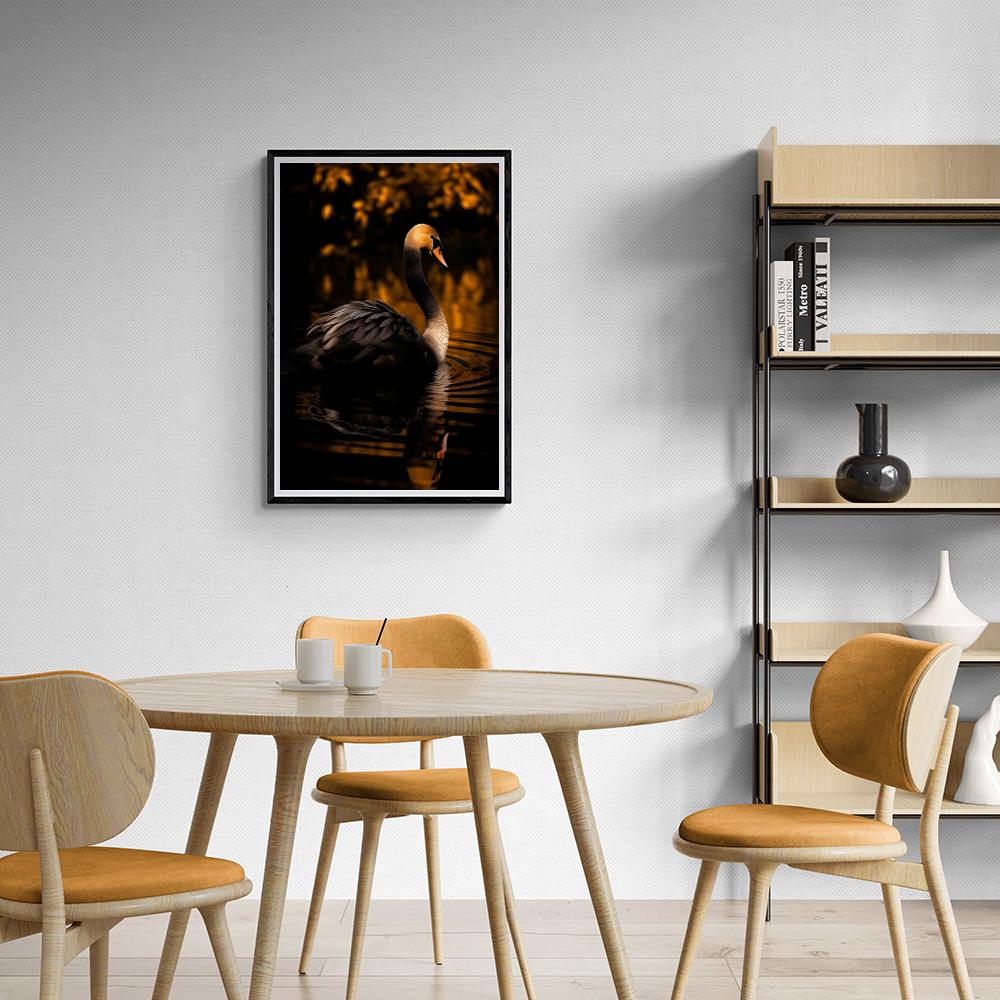 Cygne dans un intérieur
