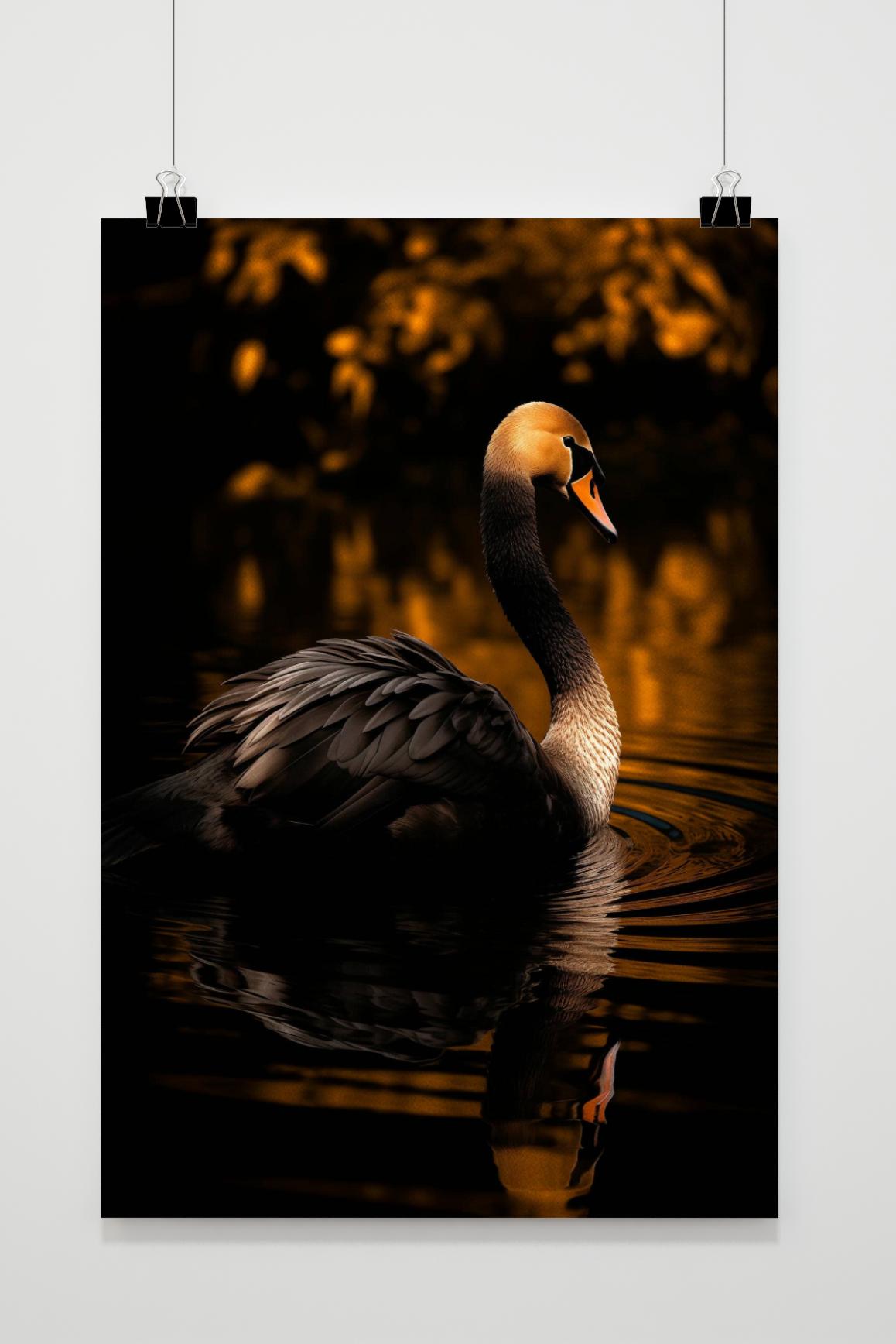 Affiche Cygne de 25 Artstreet