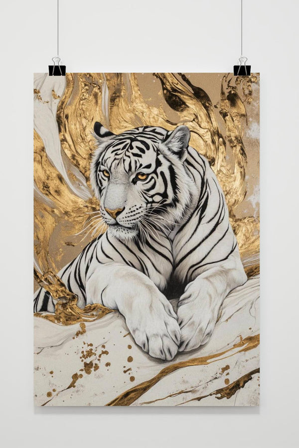 Tiger Gold Poster