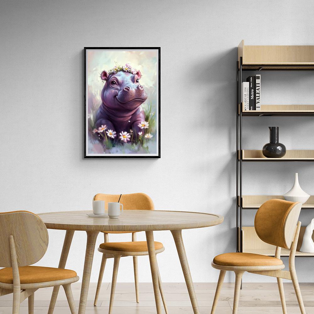 Bébé Hippopotame dans un intérieur