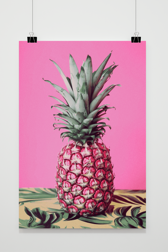 Póster Piña en la Mesa