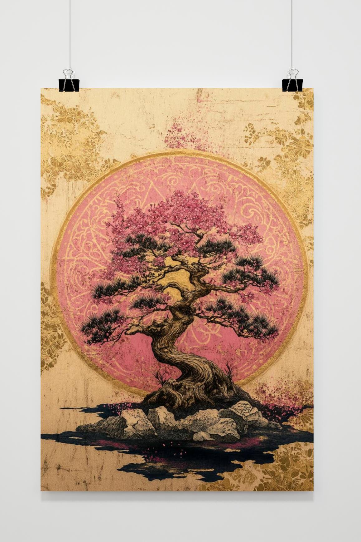Affiche Bonsai Mandala de 25 Artstreet