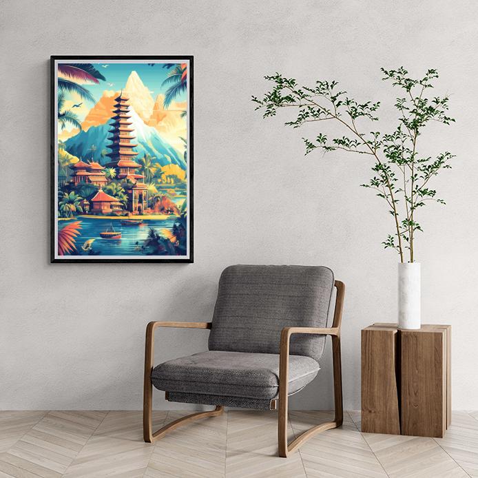 Bali Temples dans un intérieur