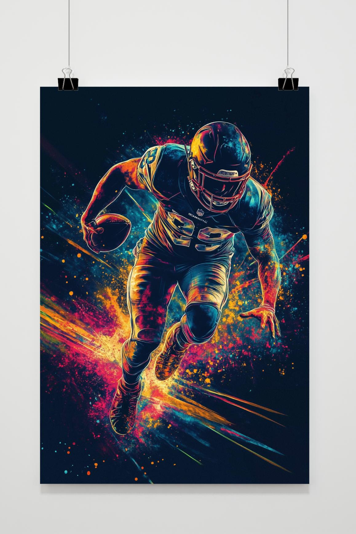 Affiche Football Américain de 25 Artstreet