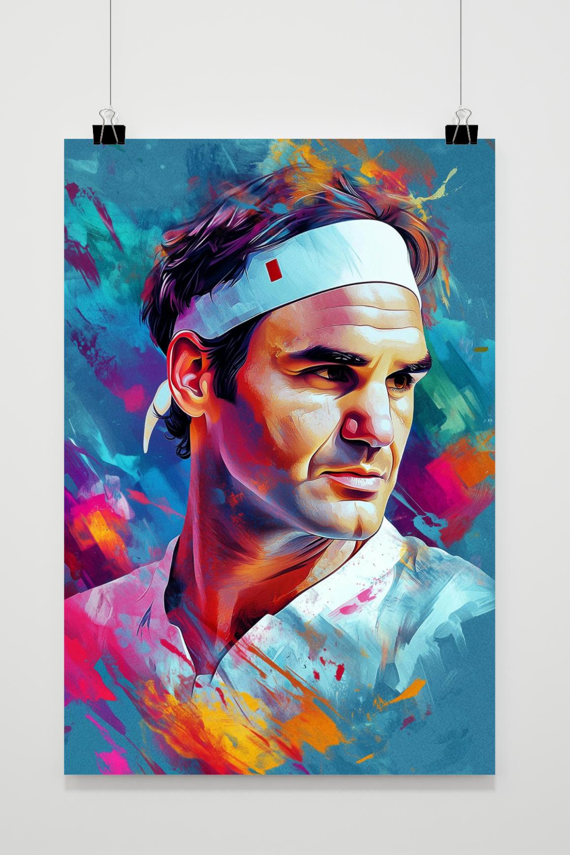 Póster Roger Federer de 25 Artstreet