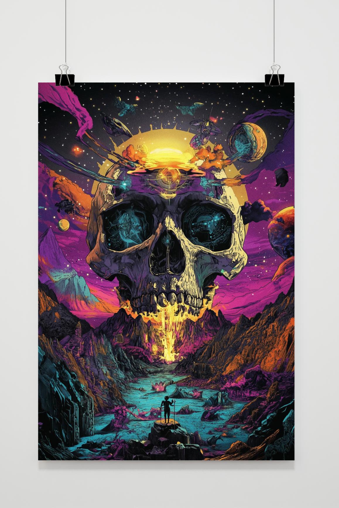 Affiche Paysage de Crânes de 25 Artstreet