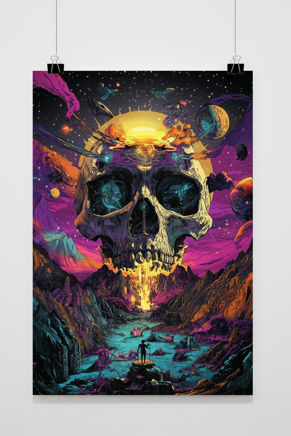 Affiche Paysage de Crânes
