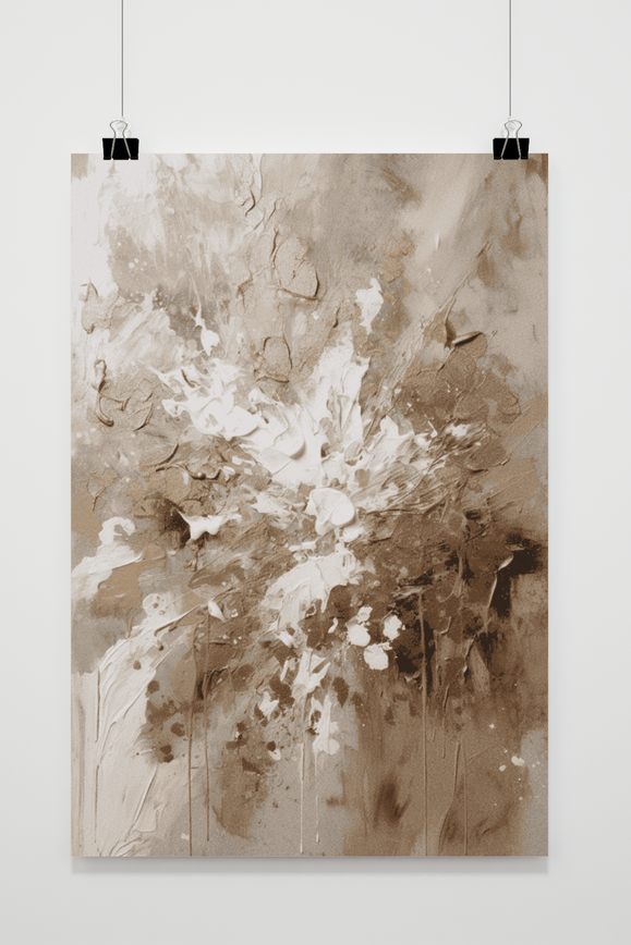 Goud Abstracte Poster poster