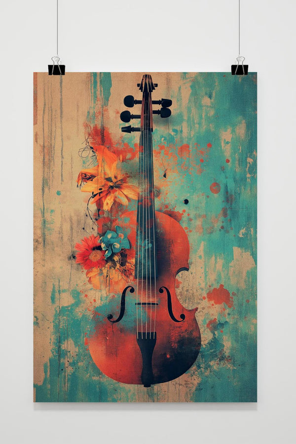 Póster Cello Flores