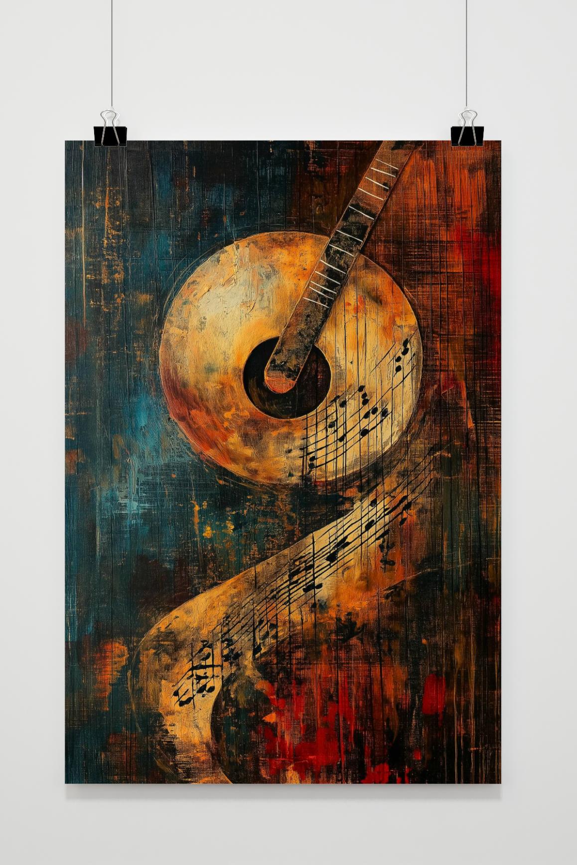 Affiche Muziekinstrument de 25 Artstreet