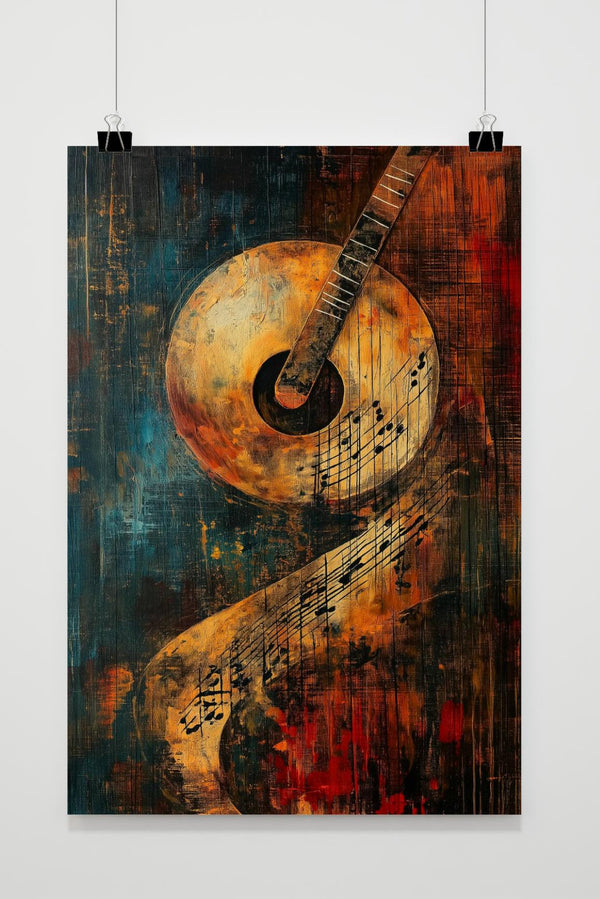 Affiche Muziekinstrument