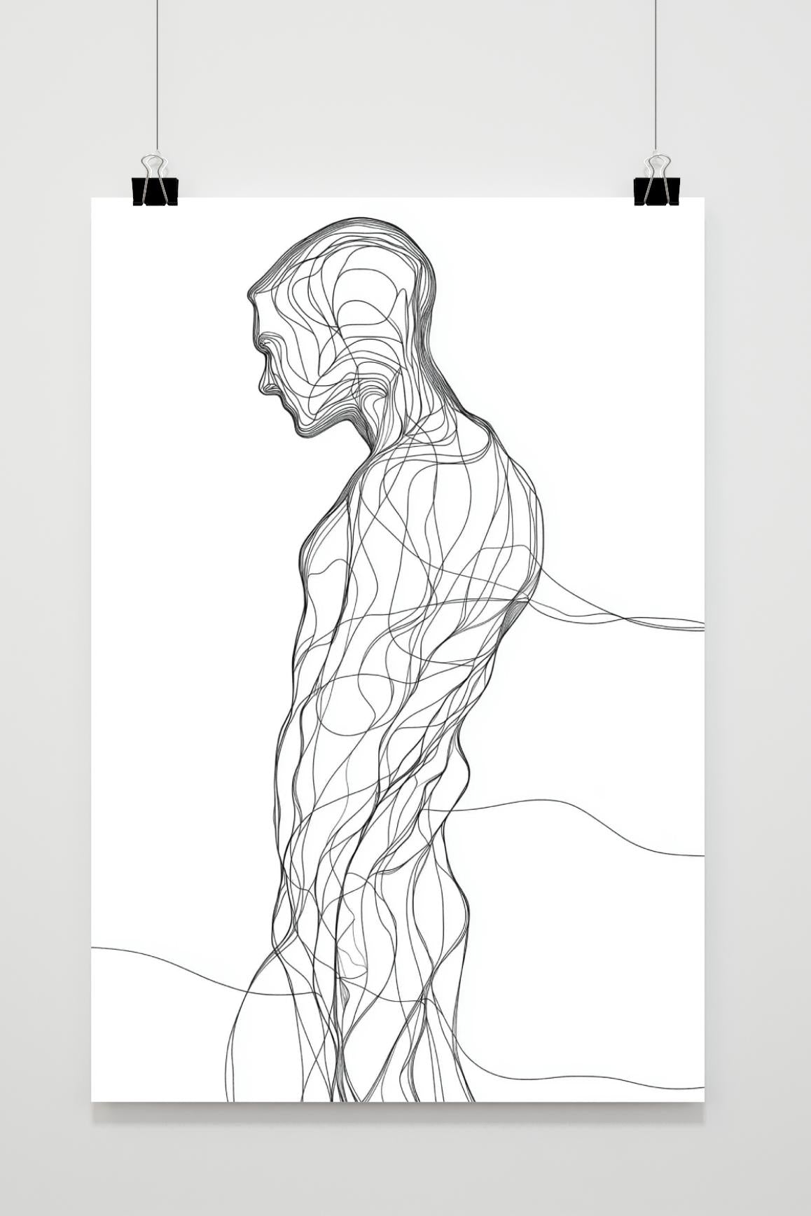 Affiche Man Minimalistisch de 25 Artstreet