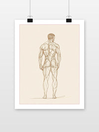 Man Line Art in an interior (7)