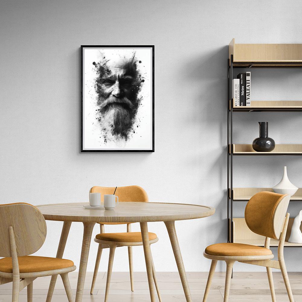 Hombre Anciano en un interior