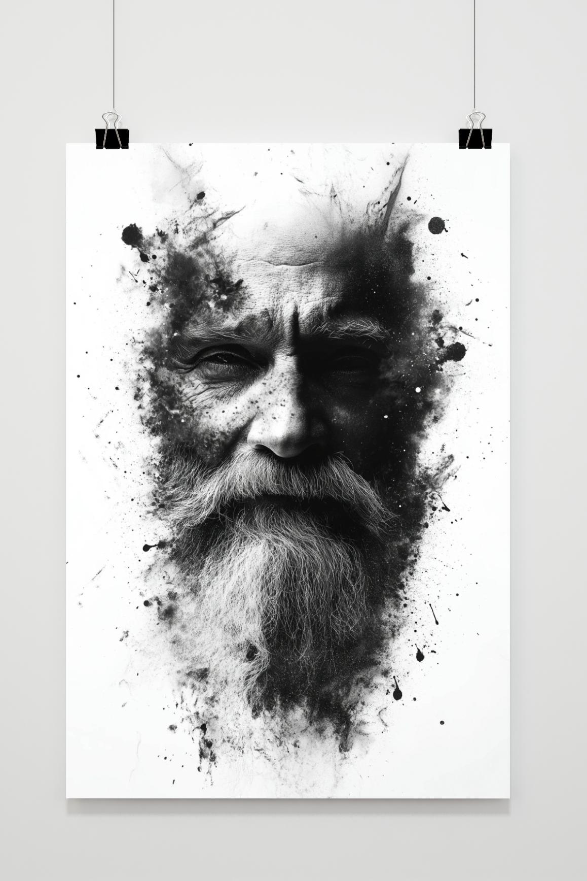 Póster Hombre Anciano de 25 Artstreet