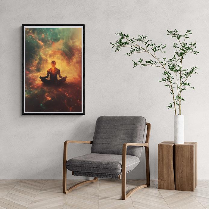 Meditatie dans un intérieur