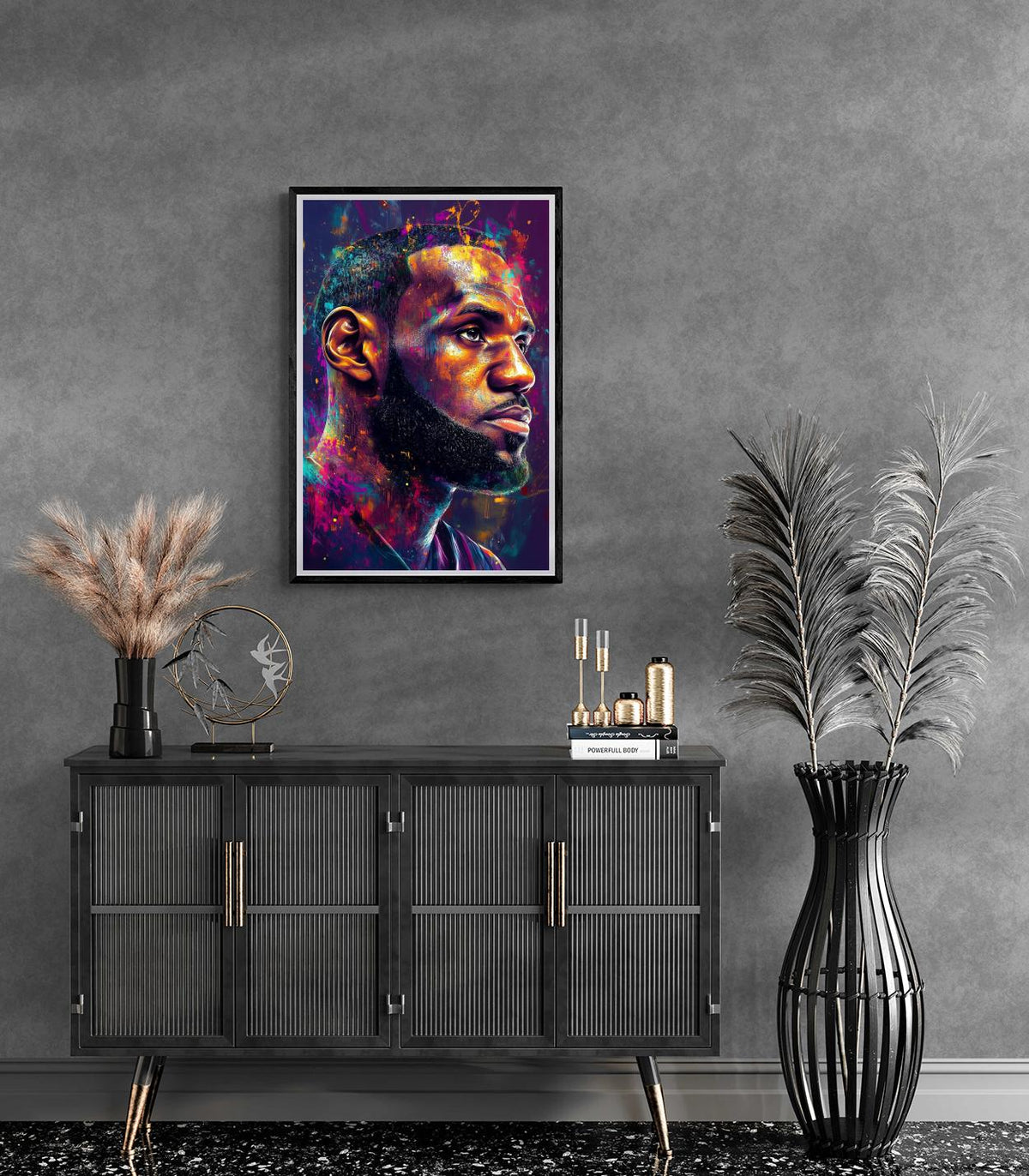 LeBron James dans un intérieur