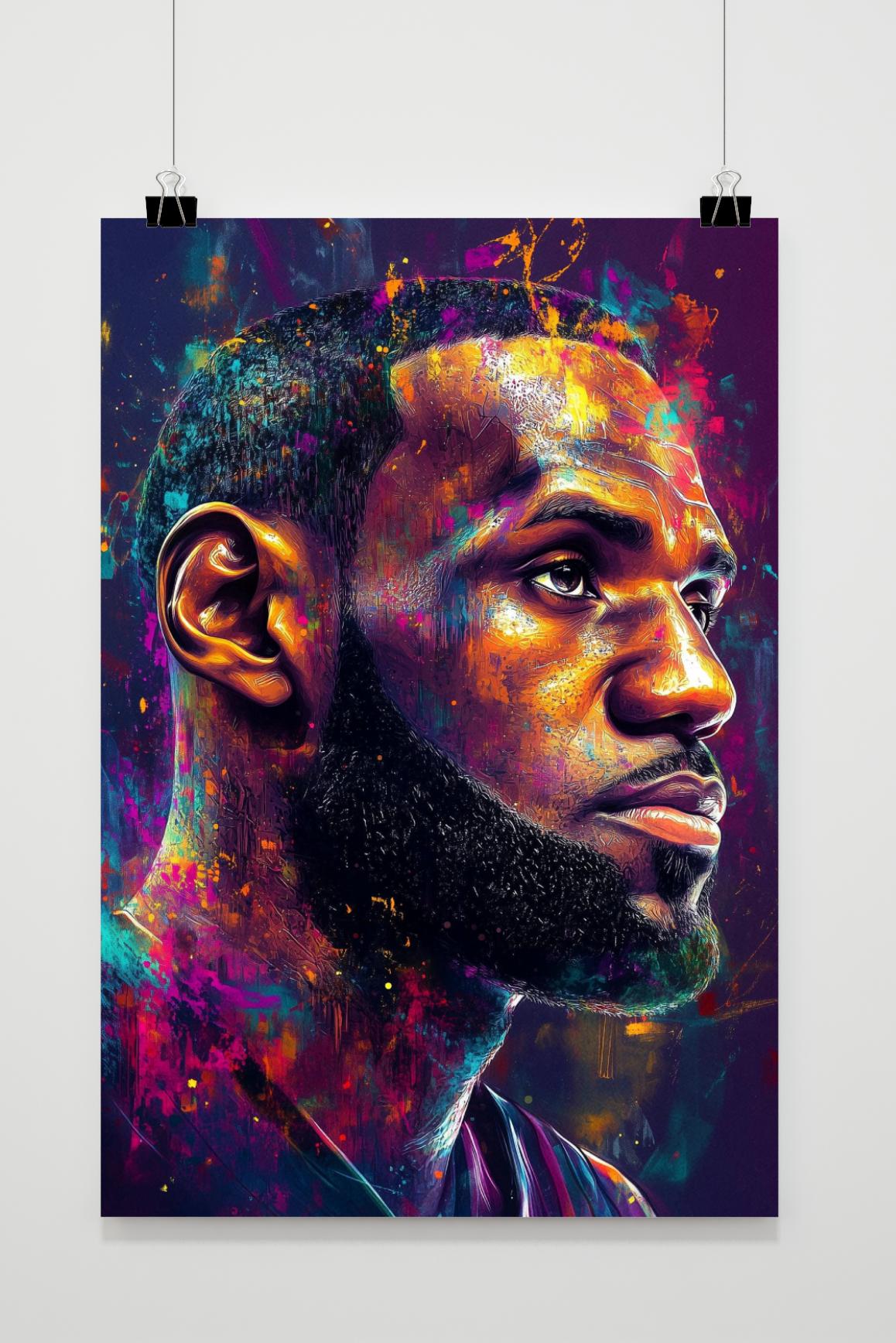 Affiche LeBron James de 25 Artstreet