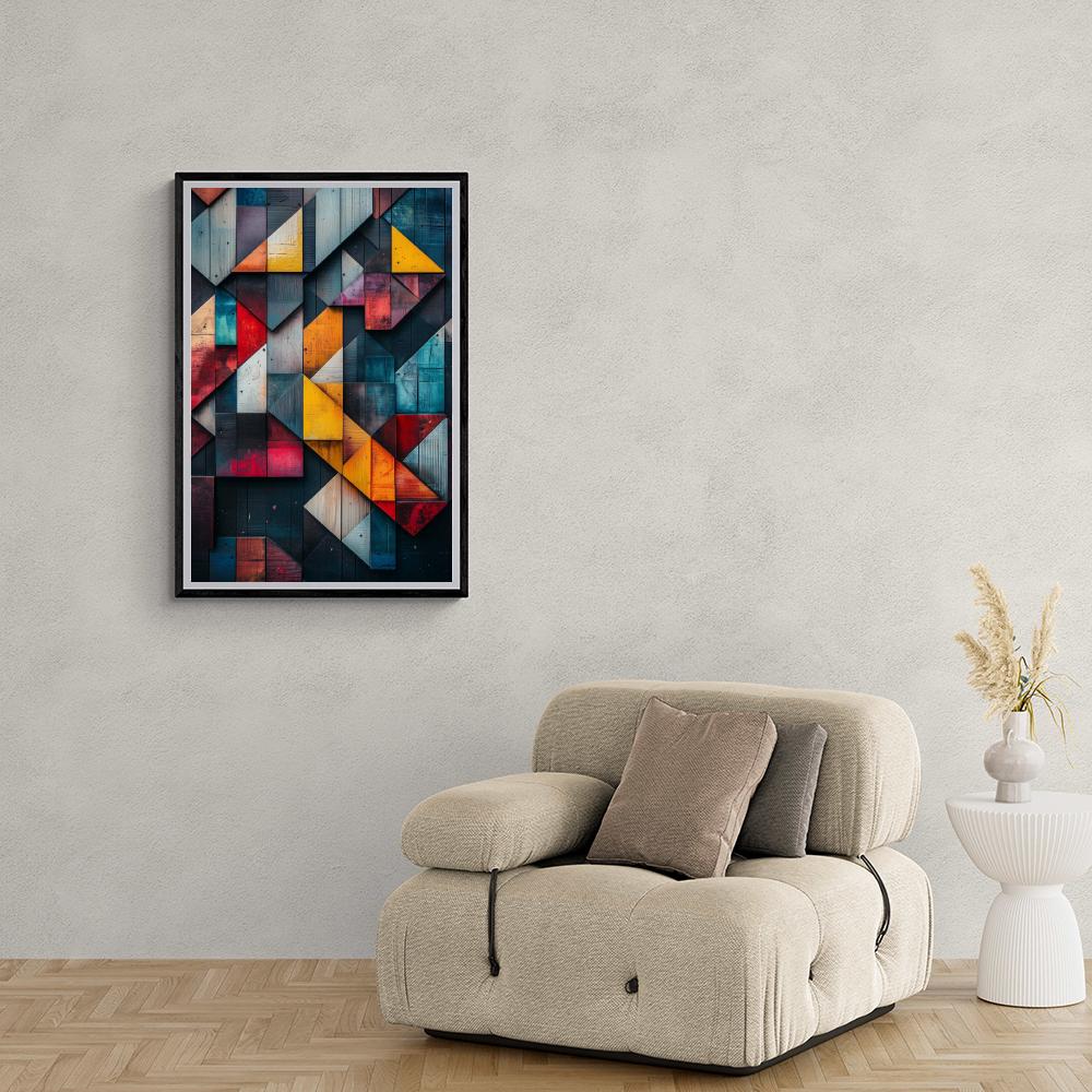 Art Géométrique dans un intérieur