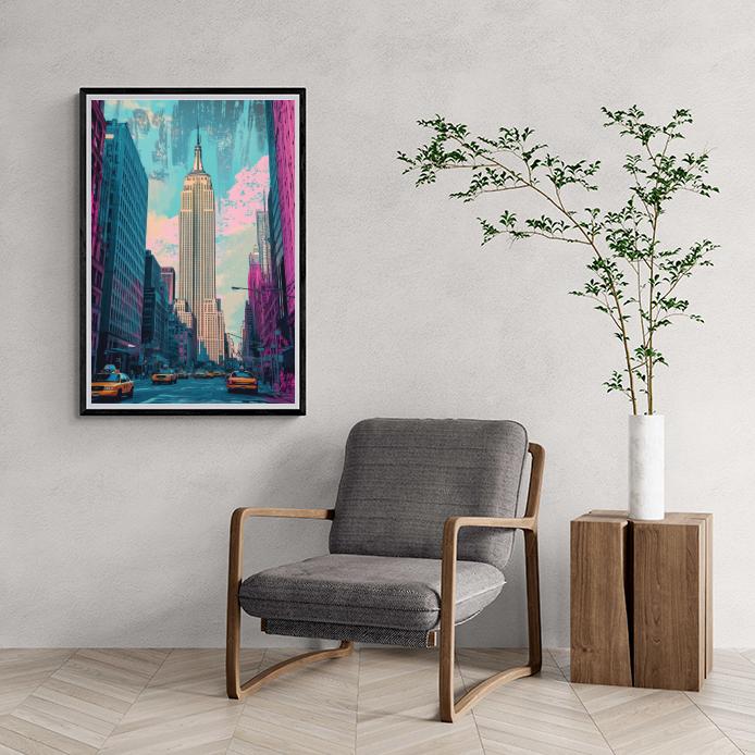 Empire State dans un intérieur