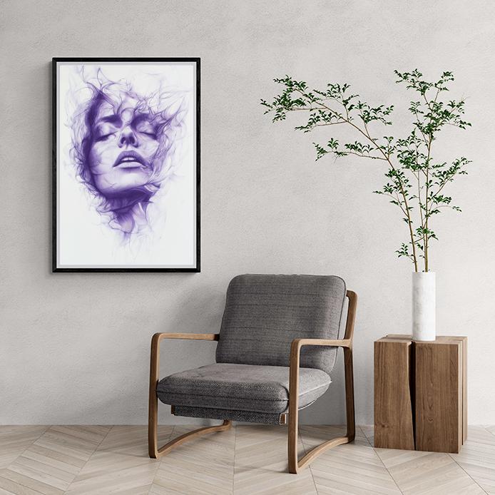 Dessin de Femme dans un intérieur